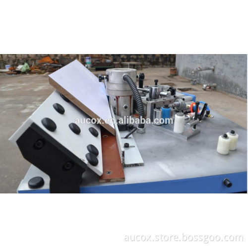 45 degree working table manual edge banding machine